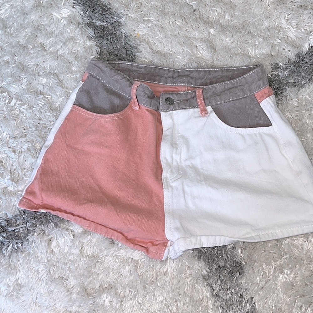 colorful jean shorts!